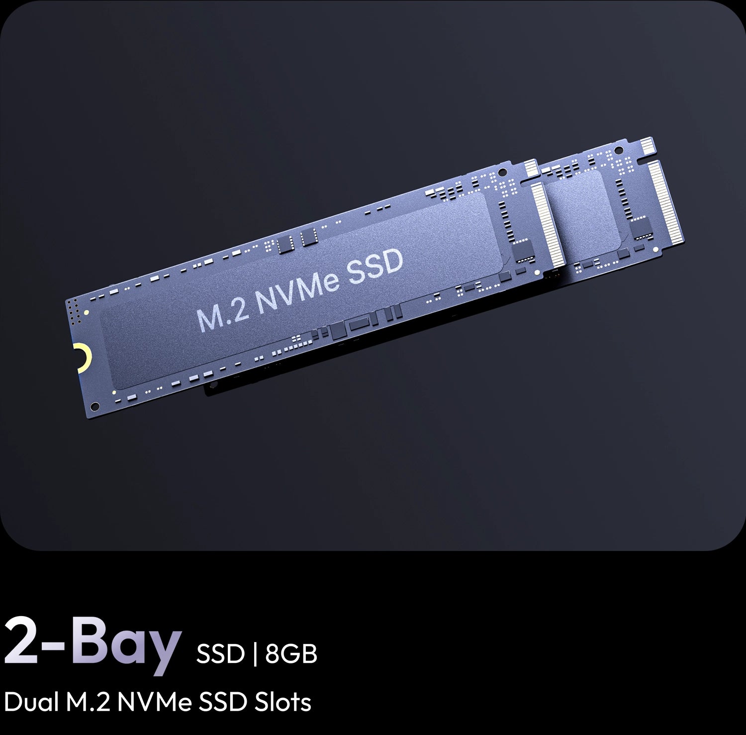 Zettlab D6/D8 Ultra AI NAS- 2-Bay SSD | 8GB ual M.2 NVMe SSD Slots