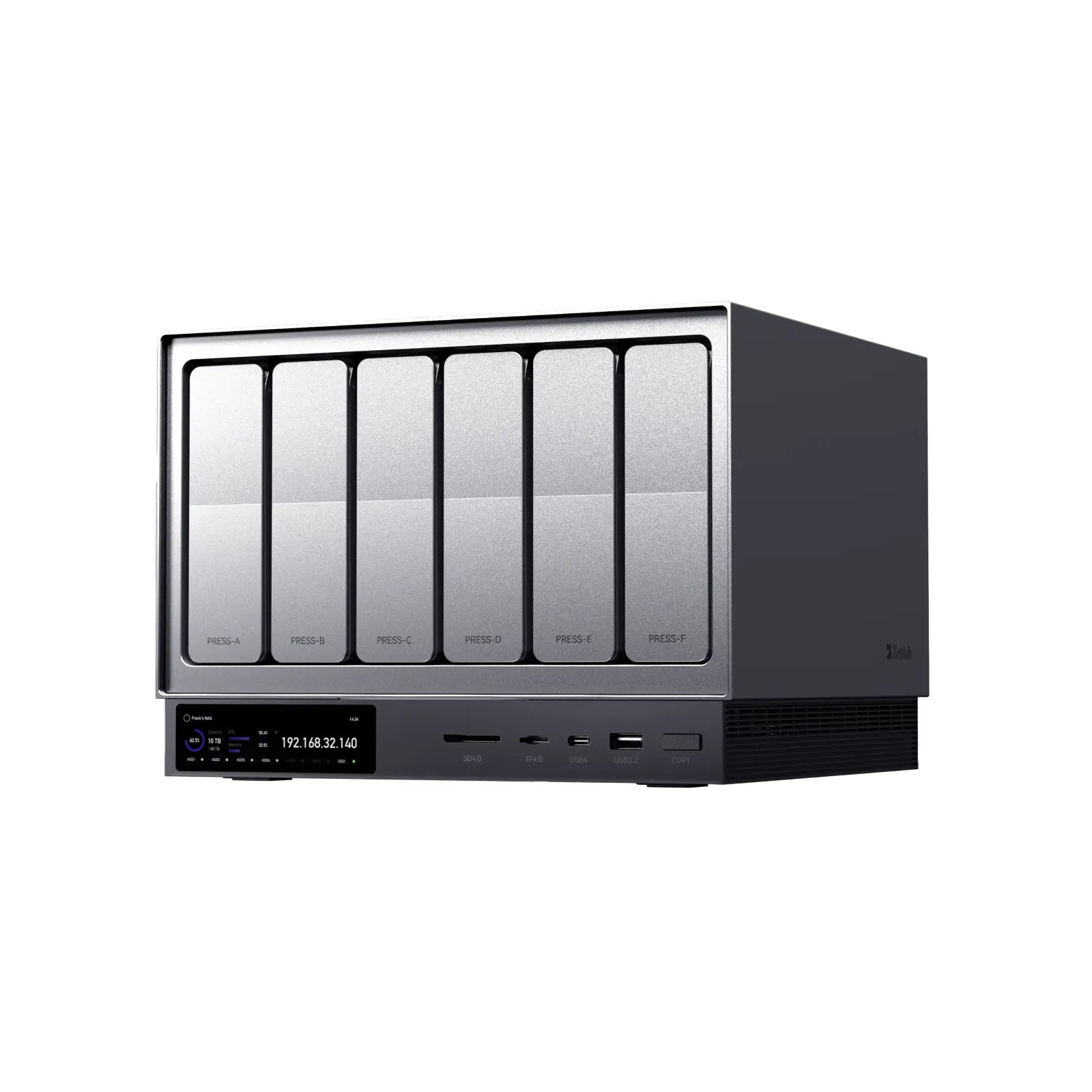 Zettlab D6 Ultra Professional AI NAS #Model_D6 Ultra