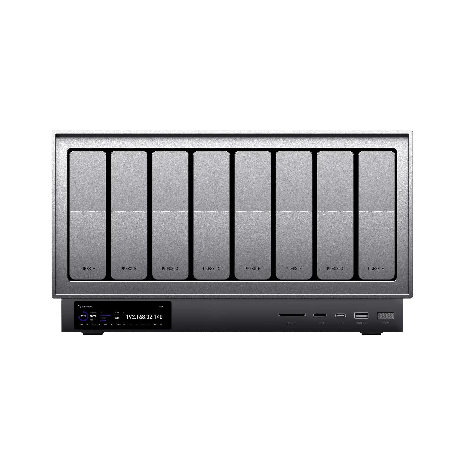 Zettlab D8 Ultra Professional AI NAS #Model_D8 Ultra