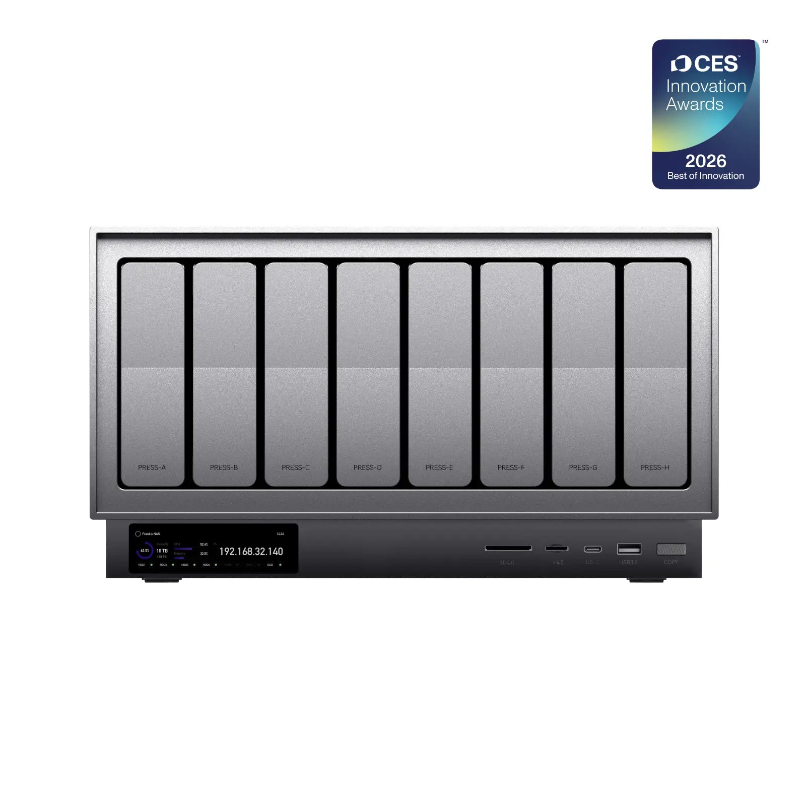 Zettlab D8 Ultra Professional AI NAS #Model_D8 Ultra