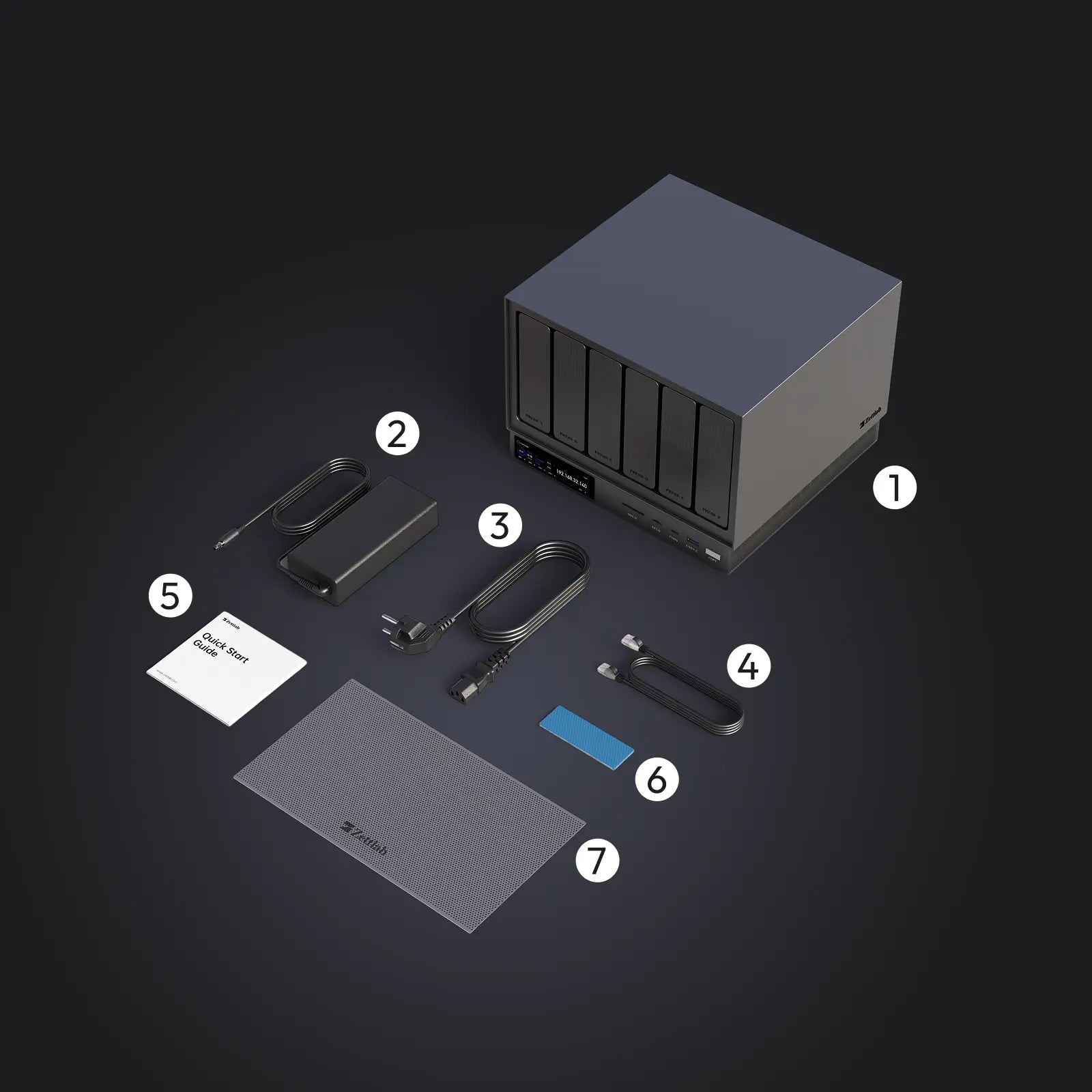 Zettlab AI NAS ULTRA - package included