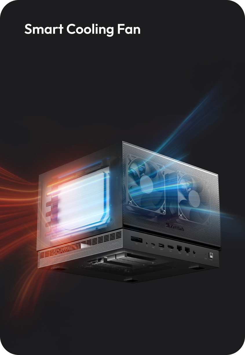 Zettlab D6/D8 Ultra AI NAS - Smart Cooling Fan