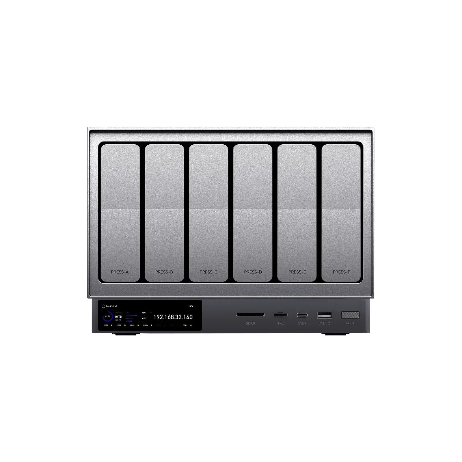 Zettlab D6 Ultra Professional AI NAS #Model_D6 Ultra