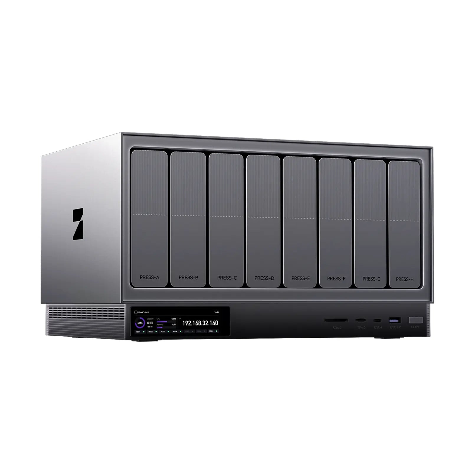 Zettlab D8 Ultra Professional AI NAS #Model_D8 Ultra