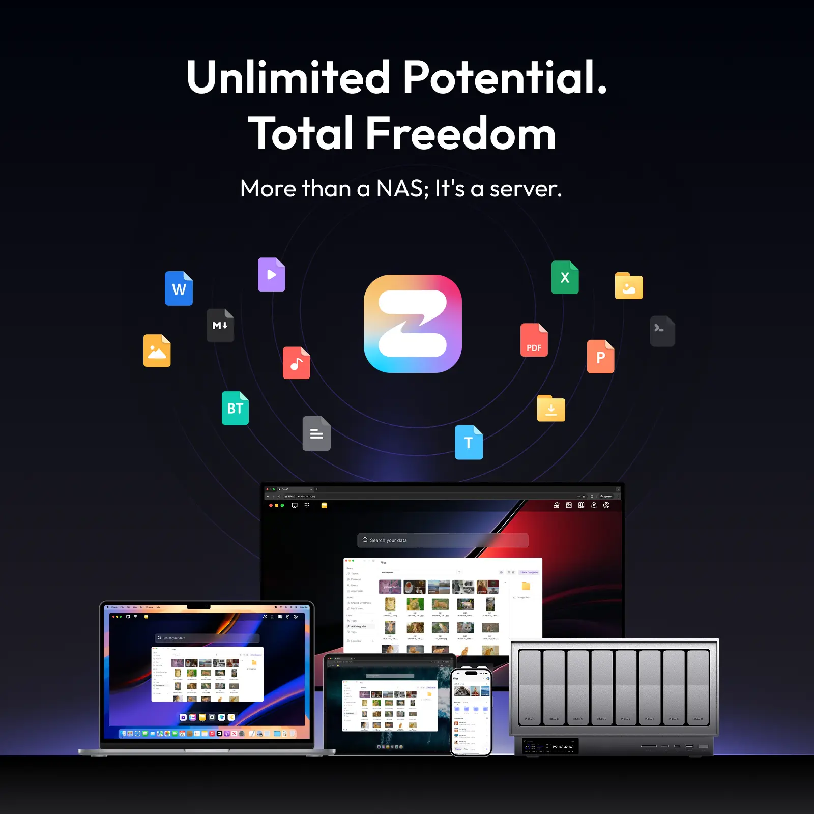 Zettlab D8 Ultra Professional AI NAS - easy use for beginner #Model_D8 Ultra